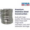 image:imageScuba Choice 323mm Stainless Steel Split Rings for BCD Attachment 20mm  Strong RustResistant Secure Connection for Diving amp Water Sports 10Pack
