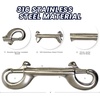 image:imageScuba Choice Scuba Dive Deluxe 4 Stainless Steel Double Ended Snap Bolt