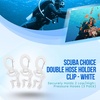 image:imageScuba Diving Hose Holder Clip  Secure Double LPHP Hose Organizer for BCD Setup amp Dive Gear Management  Universal Accessory for Regulator Hoses SnagFree Streamlined ConfigurationWhite