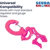 image:imageScuba Diving Hose Holder Clip  Secure Double LPHP Hose Organizer for BCD Setup amp Dive Gear Management  Universal Accessory for Regulator Hoses SnagFree Streamlined ConfigurationPink