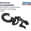 image:imageScuba Diving Hose Holder Clip  Secure Double LPHP Hose Organizer for BCD Setup amp Dive Gear Management  Universal Accessory for Regulator Hoses SnagFree Streamlined ConfigurationBlack