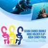 image:imageScuba Diving Hose Holder Clip  Secure Double LPHP Hose Organizer for BCD Setup amp Dive Gear Management  Universal Accessory for Regulator Hoses SnagFree Streamlined ConfigurationAqua Candy