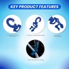 image:imageScuba Diving Hose Holder Clip  Secure Double LPHP Hose Organizer for BCD Setup amp Dive Gear Management  Universal Accessory for Regulator Hoses SnagFree Streamlined ConfigurationBlue