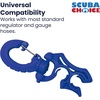 image:imageScuba Diving Hose Holder Clip  Secure Double LPHP Hose Organizer for BCD Setup amp Dive Gear Management  Universal Accessory for Regulator Hoses SnagFree Streamlined ConfigurationBlue