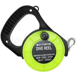 image:imageScuba Choice MultiPurpose Dive Reel 290ft  4 Diameter  Stop Switch amp HeavyDuty Clip  Reliable Wreck Cave Drift amp Spearfishing Reels for Technical amp Recreational DivingYellow