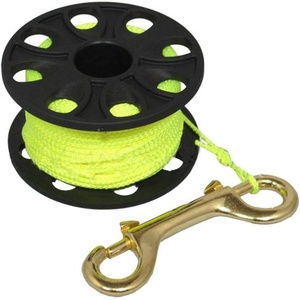 image:imageScuba Choice Scuba Diving Compact Finger Spool with Yellow Plastic Handle 167 Yellow LineNo Handle