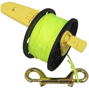 image:imageScuba Choice Scuba Diving Compact Finger Spool with Yellow Plastic Handle 167 Yellow LineWith Handle