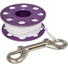 image:imageScuba Choice Aluminum Finger Spool 75ft Dive Reel wBolt SnapPurpleWhite one Size SCDR100PRWT