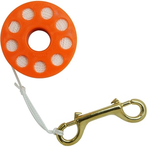 image:imageScuba Choice Black Compact Finger Spool 65ft Dive Reel Orange LineSCDR05O