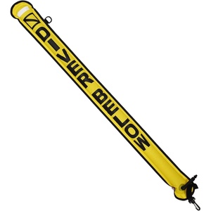 image:imageScuba Choice Surface Marker Buoy SMB HighVisibility Dive Signal Tube Durable Nylon TPU Compact amp BCDCompatible Easy Oral Inflator for Diving Freediving amp Underwater SafetyYellow