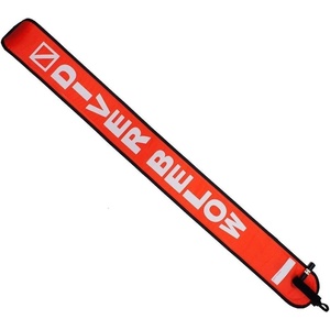 image:imageScuba Choice Surface Marker Buoy SMB HighVisibility Dive Signal Tube Durable Nylon TPU Compact amp BCDCompatible Easy Oral Inflator for Diving Freediving amp Underwater SafetyOrange