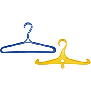 image:imageScuba Choice Wetsuit amp Drysuit Hanger  HeavyDuty Hanger for BCD Wetsuits amp Scuba Gear Storage Drying amp OrganizationBluewide Shoulderyellowantislip