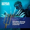 image:imageScuba Choice 3Prong Spearfishing Harpoon Tip 8mm Stainless Steel  Chrome Gold Barbed Fork Spearhead for Precision Accuracy amp Durability 5 x 2 Threaded  Efficient Underwater Hunting Fishing