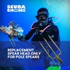 image:imageScuba Choice 3Prong Spearfishing Harpoon Tip 8mm Stainless Steel  Chrome Gold Barbed Fork Spearhead for Precision Accuracy amp Durability 5 x 2 Threaded  Efficient Underwater Hunting Fishing