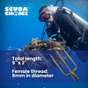 image:imageScuba Choice 3Prong Spearfishing Harpoon Tip 8mm Stainless Steel  Chrome Gold Barbed Fork Spearhead for Precision Accuracy amp Durability 5 x 2 Threaded  Efficient Underwater Hunting Fishing