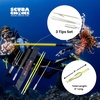 image:imageScuba Choice 5 TwoPiece Fiberglass Travel Pole Spear 3 Speartip Set 12 Paralyzer Single Barb amp Lionfish Tip wBlack Hawaiian Sling amp Carry Bag Ice Spearfishing amp Underwater Hunting Gear