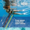 image:imageScuba Choice 5 TwoPiece Fiberglass Travel Pole Spear 3 Speartip Set 12 Paralyzer Single Barb amp Lionfish Tip wBlack Hawaiian Sling amp Carry Bag Ice Spearfishing amp Underwater Hunting Gear