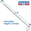 image:imageScuba Choice 65 Aluminum Travel Hand Spear with 5Prong Lionfish Tip amp Free Carry Bag  Durable CorrosionResistant 3Piece Spearfishing Tool Assembled in The USAOutdoor Recreation Product