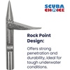 image:imageScuba Choice Palantic 3 Spearfishing Speargun Tip  6mm Thread Compatible with JBL Spearguns Stainless Steel Rockpoint with Single Wing Barb for Ice Fishing ColdWater Precision Hunting Gear