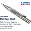 image:imageScuba Choice Palantic 3 Spearfishing Speargun Tip  6mm Thread Compatible with JBL Spearguns Stainless Steel Rockpoint with Single Wing Barb for Ice Fishing ColdWater Precision Hunting Gear