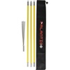 image:imageScuba Choice 7 Travel Fiberglass Pole Spear 3Piece Fiberglass with 3 Prong Barb Paralyzer Tip wBlack Rubber Sling amp Carry Bag Durable amp ColdResistant for Ice Fishing and Underwater Hunting