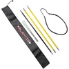 image:imageScuba Choice Hybrid Hawaiian Sling 7Foot Travel Spearfishing Pole Spear with 3Prong Tip Lightweight Fiber amp Carbon Build Adjustable Length Rubber Sling amp Carry Bag Yellow
