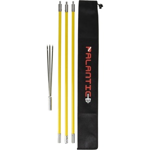image:imageScuba Choice 7 Travel Fiberglass Pole Spear 3Piece Fiberglass with 3 Prong Barb Paralyzer Tip wBlack Rubber Sling amp Carry Bag Durable amp ColdResistant for Ice Fishing and Underwater Hunting
