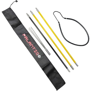 image:imageScuba Choice Hybrid Hawaiian Sling 7Foot Travel Spearfishing Pole Spear with 3Prong Tip Lightweight Fiber amp Carbon Build Adjustable Length Rubber Sling amp Carry Bag Yellow