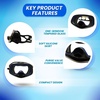 image:imageScuba Choice Scuba Diving Classic Free Dive OneWindow Silicone Purged Mask Black  Tempered Glass Lenses Adjustable Strap Durable Silicone Skirt for Comfort and Clear Visiondive mask