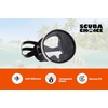 image:imageScuba Diving Mask Oval Tempered Glass Snorkel Mask with Comfortable Classic Rubber Snorkeling Gear for Adults Swimming amp Freediving Goggles for Underwater VisionBlack