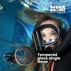 image:imageScuba Diving Mask Oval Tempered Glass Snorkel Mask with Comfortable Classic Rubber Snorkeling Gear for Adults Swimming amp Freediving Goggles for Underwater VisionBlack