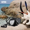 image:imageSpearfishing Mask Low Volume Silicone Comfortable Fit amp Clear Vision for Freediving Scuba Diving Underwater Exploration IdeasBLACK