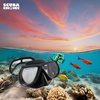 image:imageSpearfishing Mask Low Volume Silicone Comfortable Fit amp Clear Vision for Freediving Scuba Diving Underwater Exploration IdeasBLACK