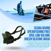 image:imageSpearfishing Mask Low Volume Silicone Comfortable Fit amp Clear Vision for Freediving Scuba Diving Underwater Exploration IdeasGREEN
