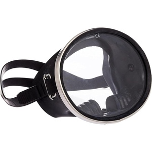 image:imageScuba Diving Mask Oval Tempered Glass Snorkel Mask with Comfortable Classic Rubber Snorkeling Gear for Adults Swimming amp Freediving Goggles for Underwater VisionBlack