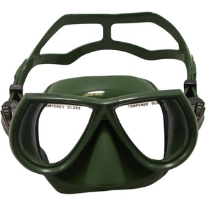 image:imageSpearfishing Mask Low Volume Silicone Comfortable Fit amp Clear Vision for Freediving Scuba Diving Underwater Exploration IdeasGREEN