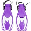 image:imageKids Swimming Snorkeling Fins  Adjustable Swim Flippers Lightweight Open Heel Design for Pool amp Beach  Perfect Kids Fins for Swimming amp Snorkeling TrainingPurple