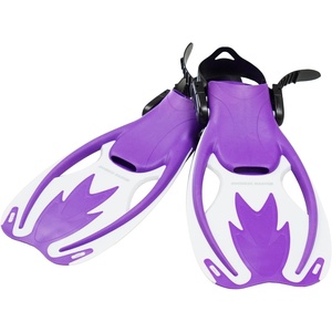 image:imageKids Swimming Snorkeling Fins  Adjustable Swim Flippers Lightweight Open Heel Design for Pool amp Beach  Perfect Kids Fins for Swimming amp Snorkeling TrainingPurple