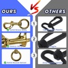 image:imageScuba Choice 46 Brass Swivel Eye Snap Hook Clip  Heavy Duty Marine Scuba Dive Accessory Gear Clip 148mm Opening Solid Brass CorrosionResistant1
