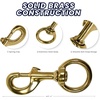 image:imageScuba Choice 46 Brass Swivel Eye Snap Hook Clip  Heavy Duty Marine Scuba Dive Accessory Gear Clip 148mm Opening Solid Brass CorrosionResistant1