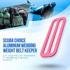 image:imageScuba Choice Aluminum Weight Belt Webbing Keepers  2 Pairs Fits 2 Belts  HeavyDuty Scuba Diving Gear Accessory Secure Strap Retainers for Buoyancy Control amp Dive StabilityPink