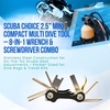image:imageScuba Choice Compact Multi Dive Tool  Stainless Steel Allen Wrenches Screwdrivers and ORing Pick for Dive Gear Maintenance8in1 Multi Tool