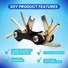 image:imageScuba Choice Compact Multi Dive Tool  Stainless Steel Allen Wrenches Screwdrivers and ORing Pick for Dive Gear Maintenance8in1 Multi Tool