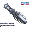 image:imageScuba Choice Compact Stainless Steel Blunt Tip Dive Knife  23 Plain Edge Blade with Ergonomic Nylon Handle Durable for Scuba Diving Snorkeling amp Water Sports  BlackSilver
