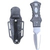image:imageScuba Choice Compact Stainless Steel Blunt Tip Dive Knife  23 Plain Edge Blade with Ergonomic Nylon Handle Durable for Scuba Diving Snorkeling amp Water Sports  BlackSilver