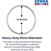 image:imageScuba Choice Diving 51mm Stainless Steel 25mm Split Ring for BCD Attachment 5 Pieces