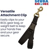 image:imageScuba Choice Diving BC Fin amp Mask Keeper  Quick Release Lanyard with Brass Clip Durable BCD Gear Strap Adjustable Holder for Scuba Mask Fins amp Dive Accessories  Black