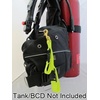 image:imageScuba Choice Diving BC Fin amp Mask Keeper with Quick Release Lanyard  YellowBlack Adjustable 6 amp 8 Straps Brass Clip Easy BCD Attachment MustHave Gear for Divers