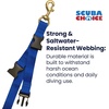 image:imageScuba Choice Diving BC Fin and Mask Keeper with Quick Release Loop Blue
