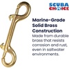 image:imageScuba Choice Diving Brass Clip Double Ended Snap Bolt 4 Inch Heavy Duty Marine Scuba Accessory Gear Hook Durable Solid Brass Dive Gear Clip1
